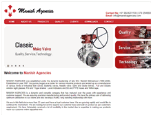 Tablet Screenshot of manishagencies.com